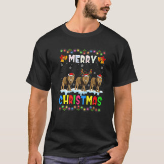 Santa Lejon Animals God jul Pajama T Shirt