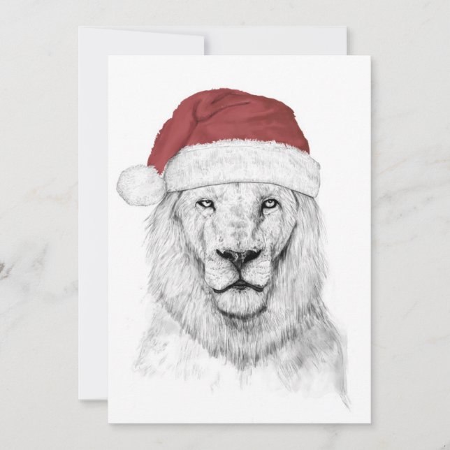 Santa lejon II Julkort (Framsida)