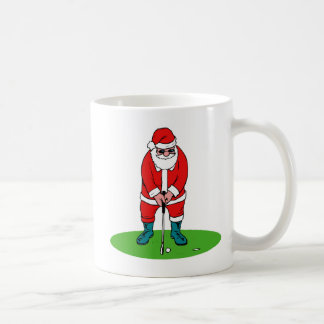 Santa leker golf kaffemugg