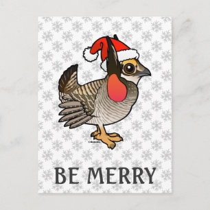 Santa Lesser Prairie-Chicken Helg Vykort