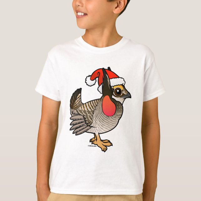 Santa Lesser Prairie-Chicken T Shirt (Framsida)