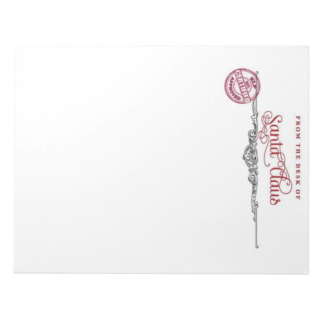 Santa Letterhead Anteckningsblock (Framsida)