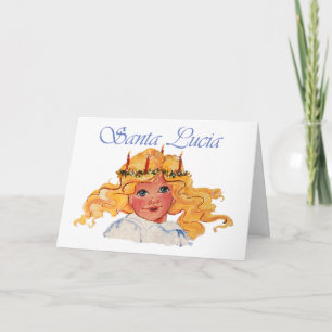 Santa Lucia Card med Sentiment Kort