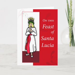 Santa Lucia-festen Helgkort