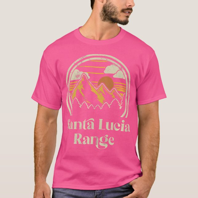 Santa Lucia Range Mountains California Hiking Outd T Shirt (Framsida)