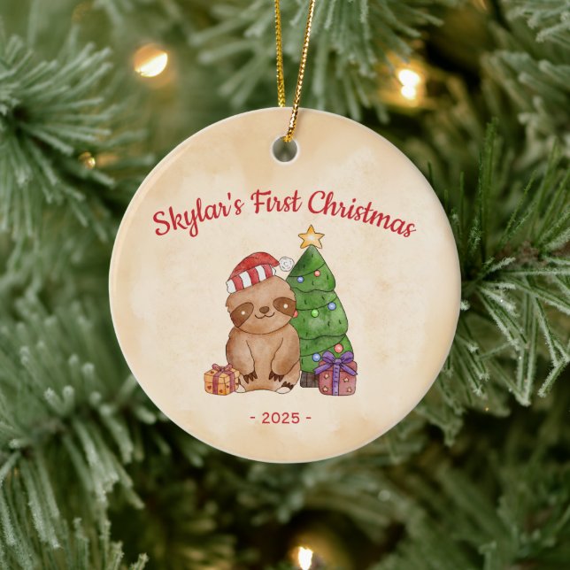 Santa Lutfattarnas Första Jul Julgransprydnad Keramik (Träd)