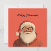 Santa | Lycklig julkort