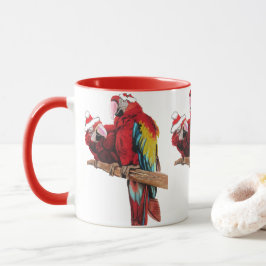 Santa Macaws Mugg Red