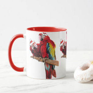 Santa Macaws Mugg Red