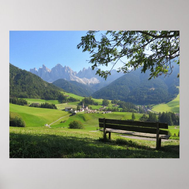 Santa Maddalena Dolomites Poster (Framsidan)