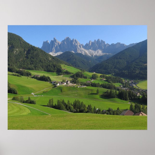 Santa Maddalena Dolomites Poster (Framsidan)