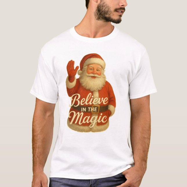 SANTA MAGIC-BELIEVE IN MAGIC T-Shirt (Framsida)