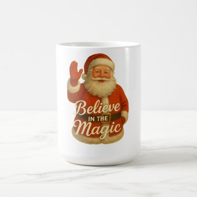 SANTA MAGIC-BELIEVE IN MAGIC T-Shirt Kaffemugg (Center)