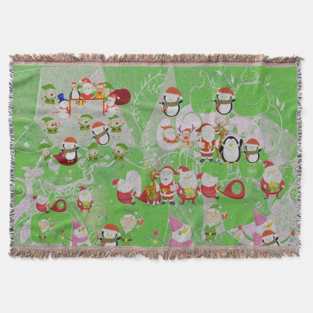 Santa Magical Green New Year Filt (Framsidan)