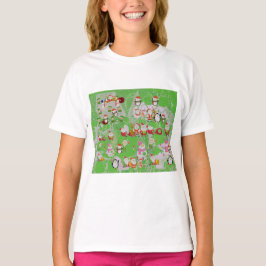 Santa Magical Green New Year T Shirt