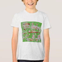 Santa Magical Green New Year T Shirt