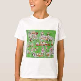 Santa Magical Green New Year T Shirt