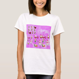 Santa Magical Pink New Year T Shirt