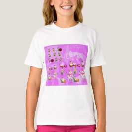 Santa Magical Pink New Year T Shirt