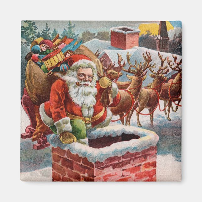 Santa Magnet för Julhelgen (Framsidan)