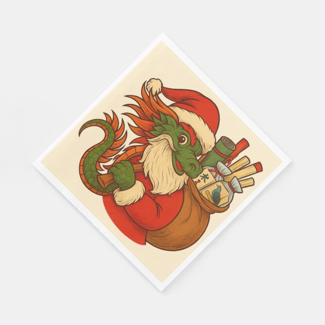 Santa Mahj! Höjdpunktsservetter Pappersservett (Hörn)