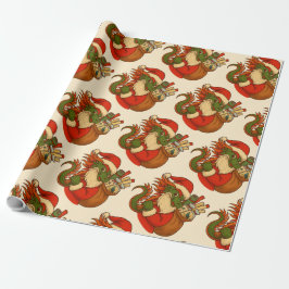 Santa Mahj Holiday Gift Wrapping Presentpapper