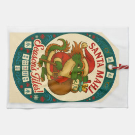 Santa Mahj Kitchen Towel Kökshandduk