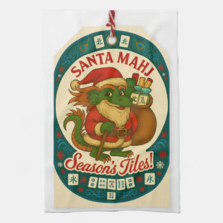 Santa Mahj Kitchen Towel Kökshandduk