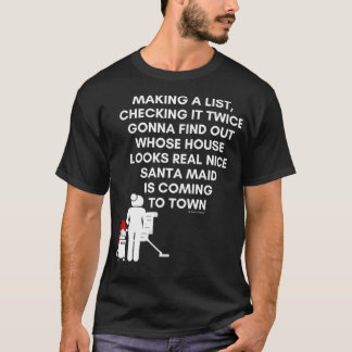 Santa Maid, Städning Crew, Household Humor Chri T Shirt