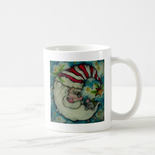 Santa måne - helgdagdesign kaffemugg