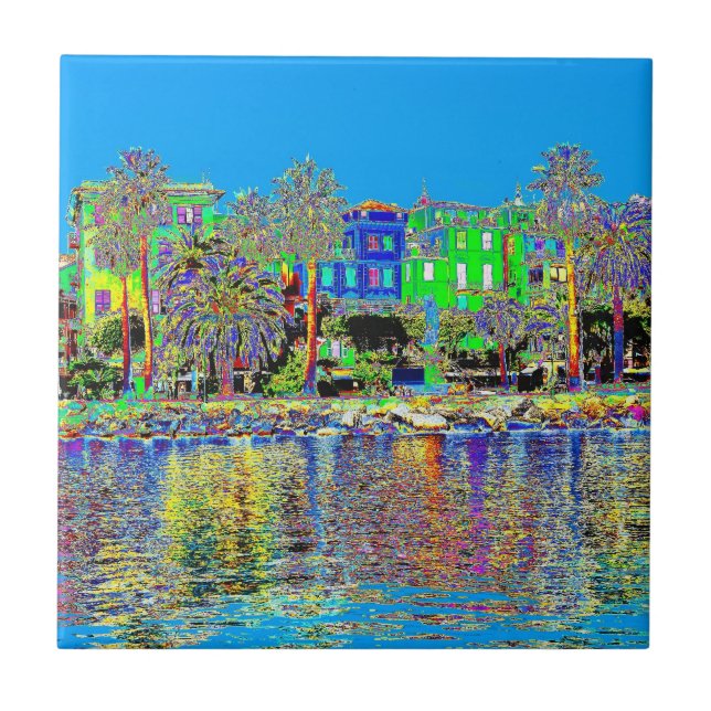 Santa Margherita Ligure - italien Kakelplatta (Framsidan)