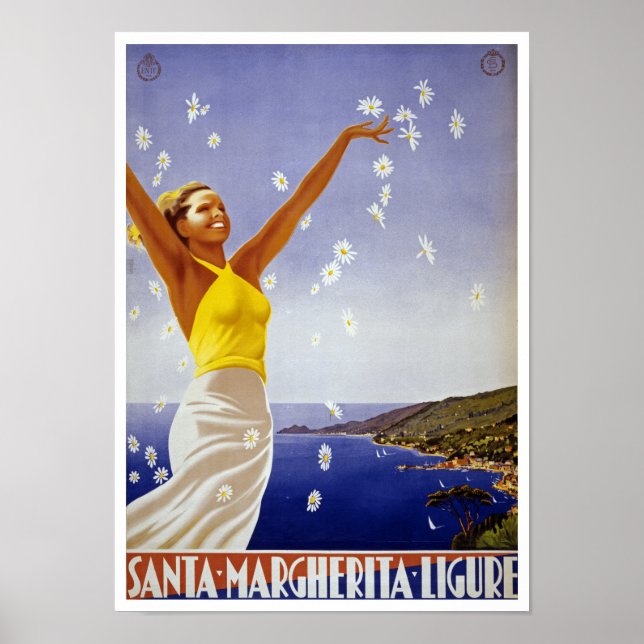 Santa Margherita Ligure med Daisy Poster (Framsidan)