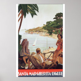 Santa Margherita Ligure Vintage resor Poster