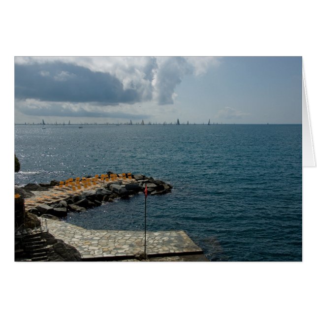 Santa Margherita, Ligurien, Italien OBS Kort (Framsidan Horizontal)