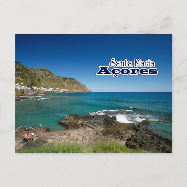 Santa Maria - Azorerna Vykort (Framsida)