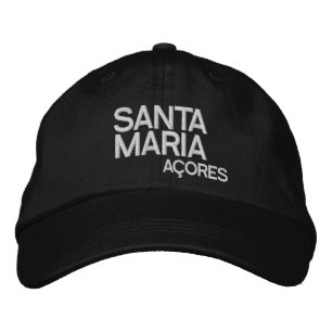 Santa Maria Azres justerbar hatt Broderad Keps