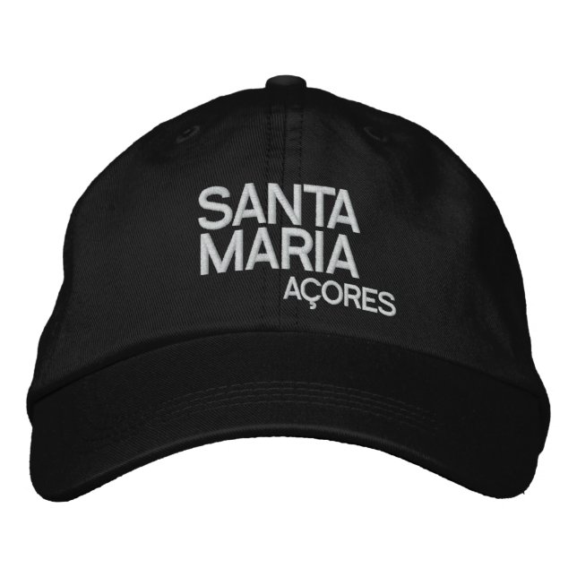 Santa Maria Azres justerbar hatt Broderad Keps (Framsida)
