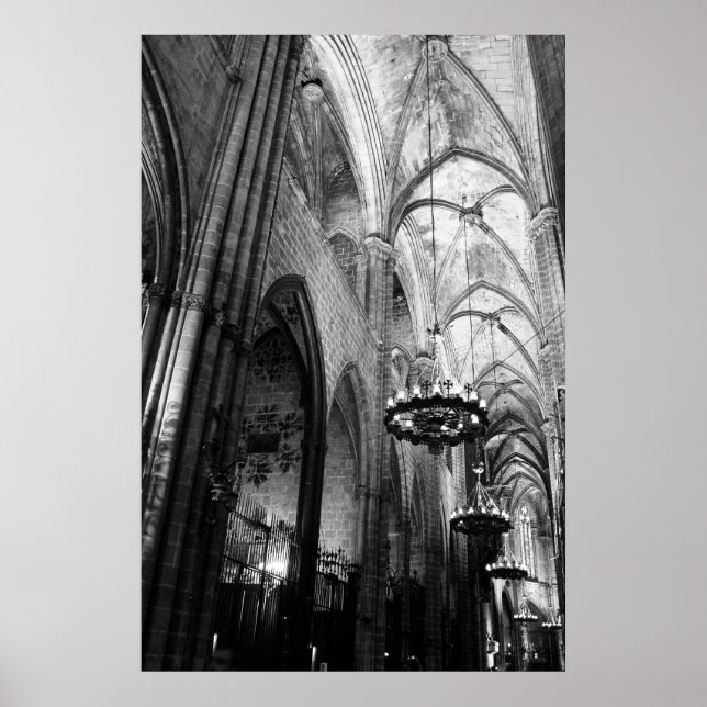 Santa Maria del Mar, Barcelona Poster (Framsidan)