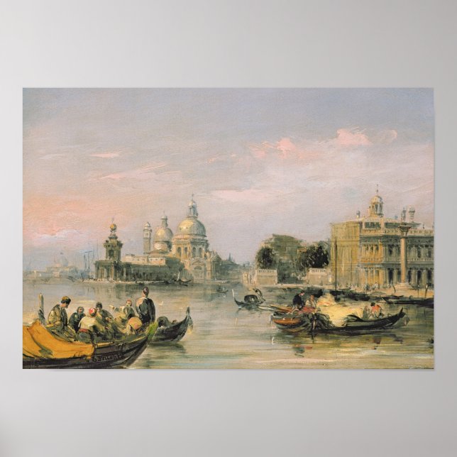 Santa Maria della Salute, Venedig, 1800-talet Poster (Framsidan)