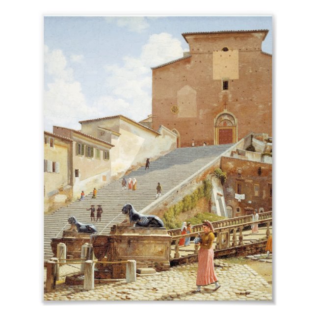 Santa Maria i Aracoeli i Rom Fototryck (Framsidan)