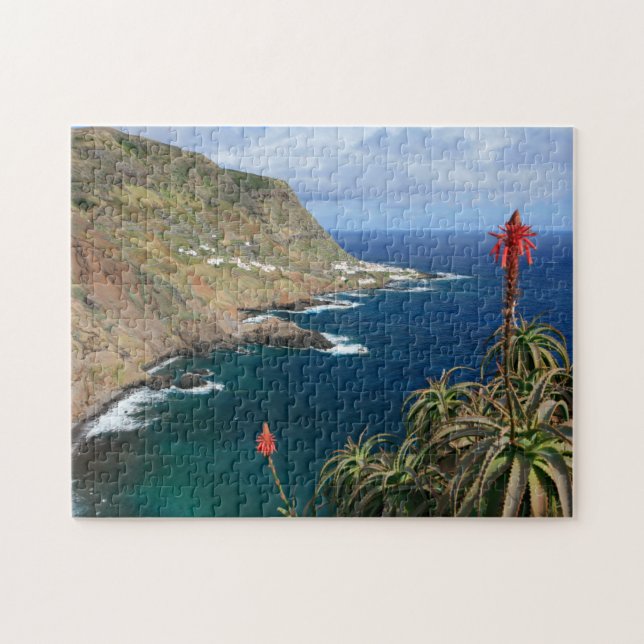 Santa Maria kust- Azores Pussel (Horisontell)