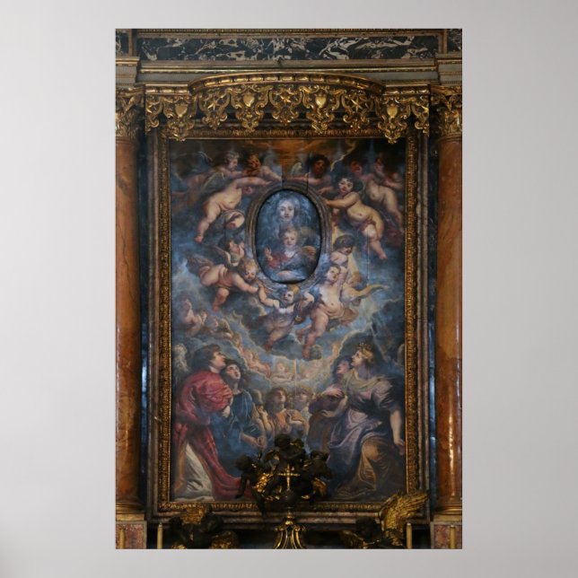 Santa Maria-kyrkans huvudaltare Poster (Framsidan)