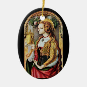 SANTA MARIA MAGDALENA , Pergament Julgransprydnad Keramik