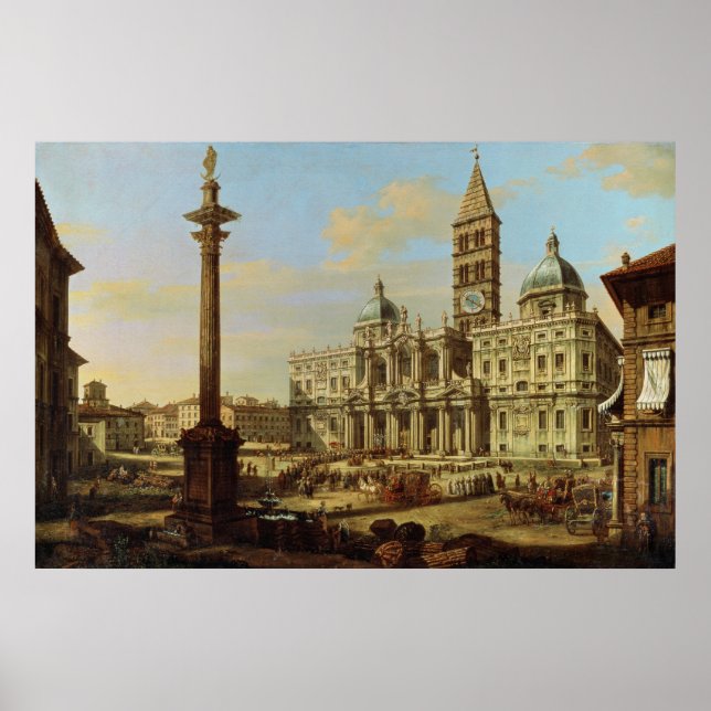 Santa Maria Maggiore, Rom, 1739 Poster (Framsidan)