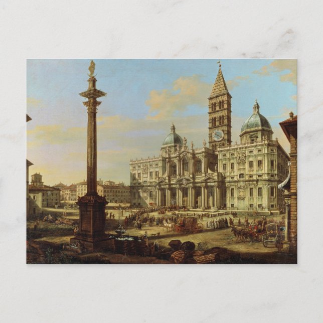 Santa Maria Maggiore, Rom, 1739 Vykort (Framsida)
