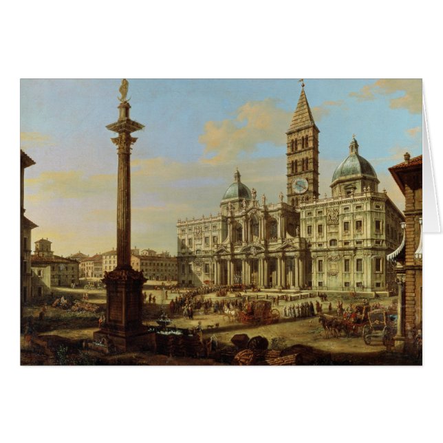 Santa Maria Maggiore, Rome, 1739 Hälsningskort (Framsidan Horizontal)