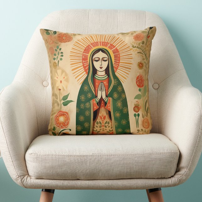 Santa Maria Spain Folk Art Virgin Mary Kudde (HIspanic Mexican Folk Art )
