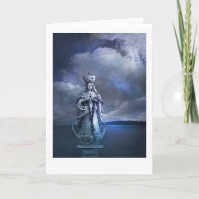 Santa Marian Kamalen Statue Kort (Framsida)