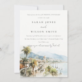 Santa Marta Colombia Landscape Wedding Anniversary Inbjudningar