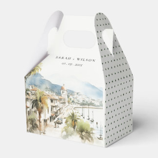 Santa Marta Colombia Watercolor Landscape Wedding Presentaskar